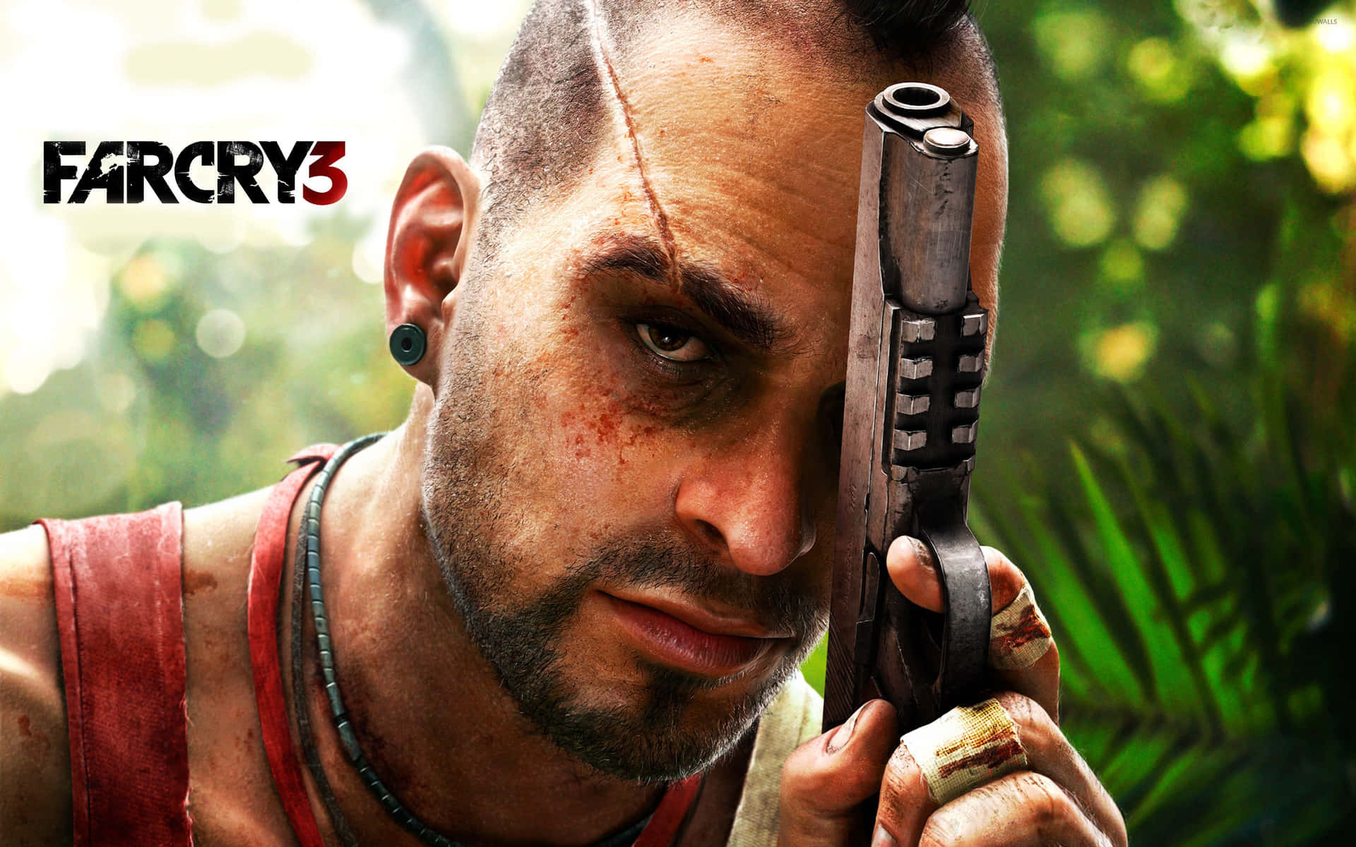 Vaasde Far Cry 3: Un Villano Implacable Y Famoso Fondo de pantalla