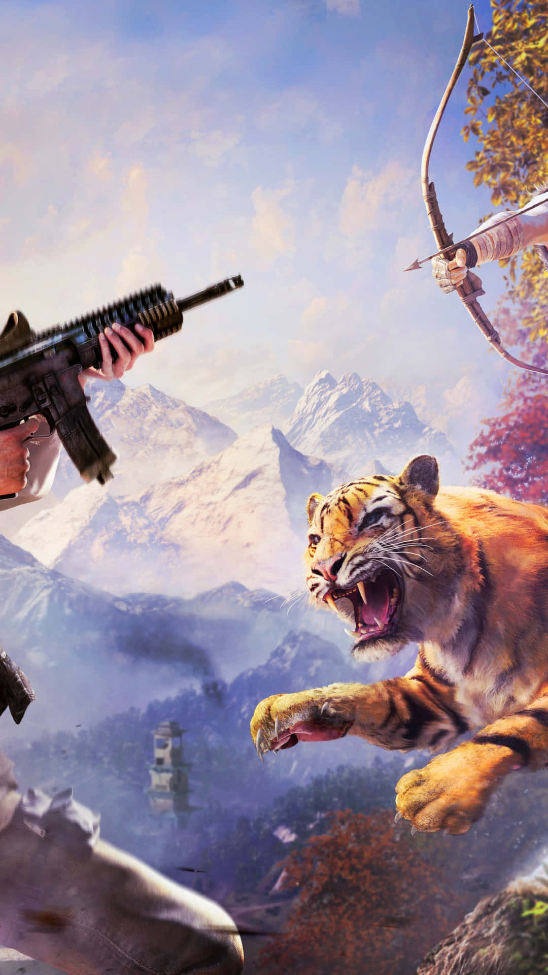 Stigin I En Spännande Värld Av Äventyr Och Utforska Kyrat Med Far Cry 4. Wallpaper