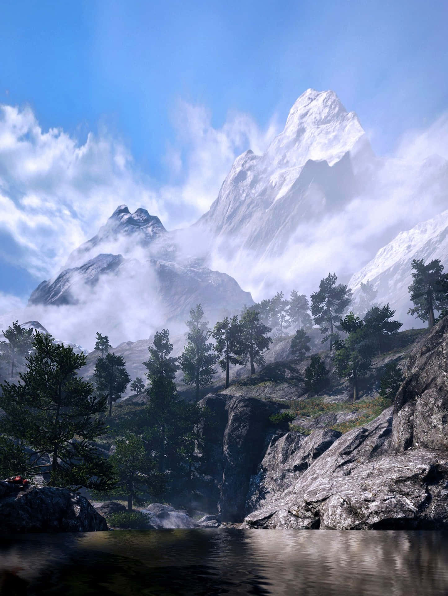 Undersøg Himalaya med Far Cry 4 på din telefon Wallpaper