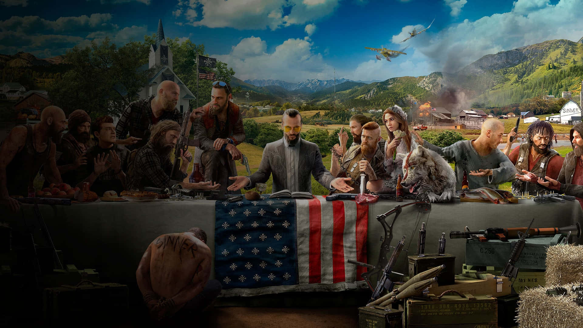 Erobr Montana's vildmark med Far Cry 5 på 4k baggrund. Wallpaper