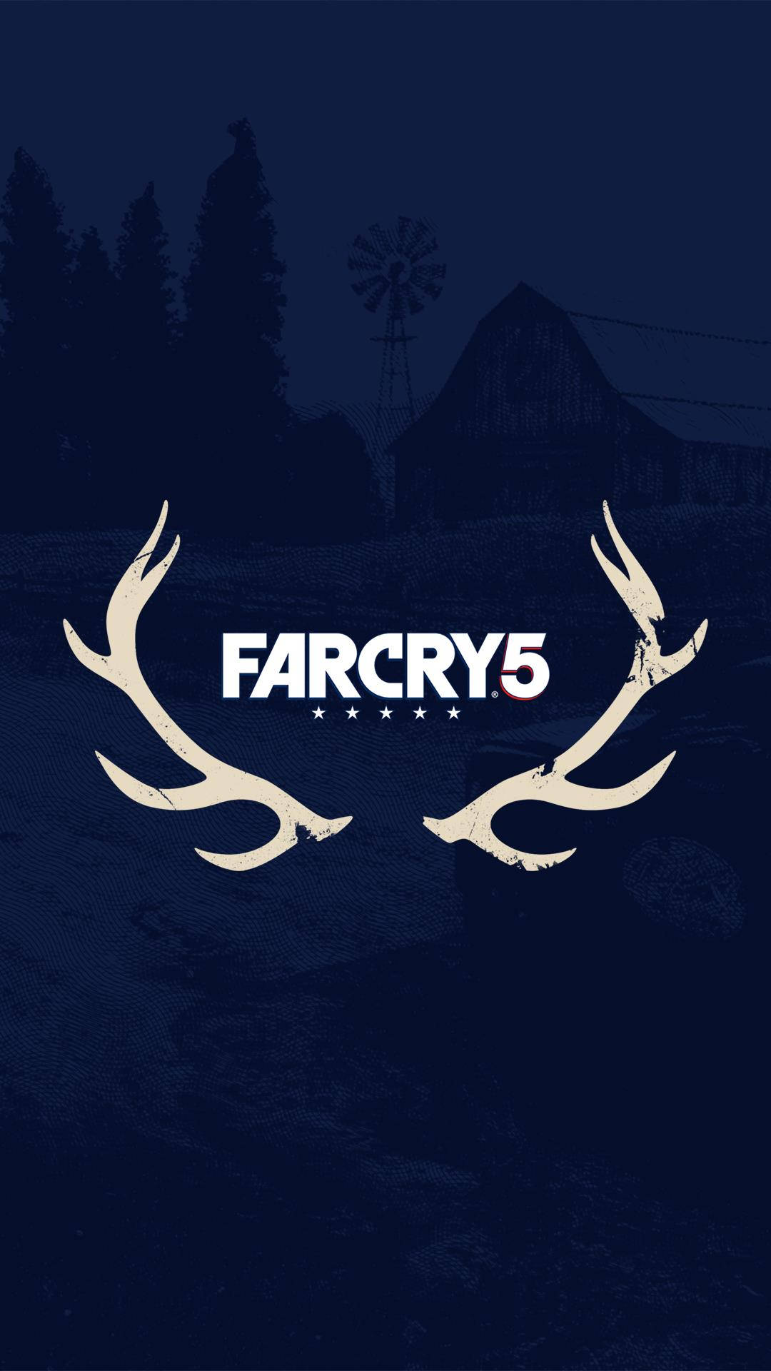 Far Cry 5 Antlers Blue Iphone Wallpaper