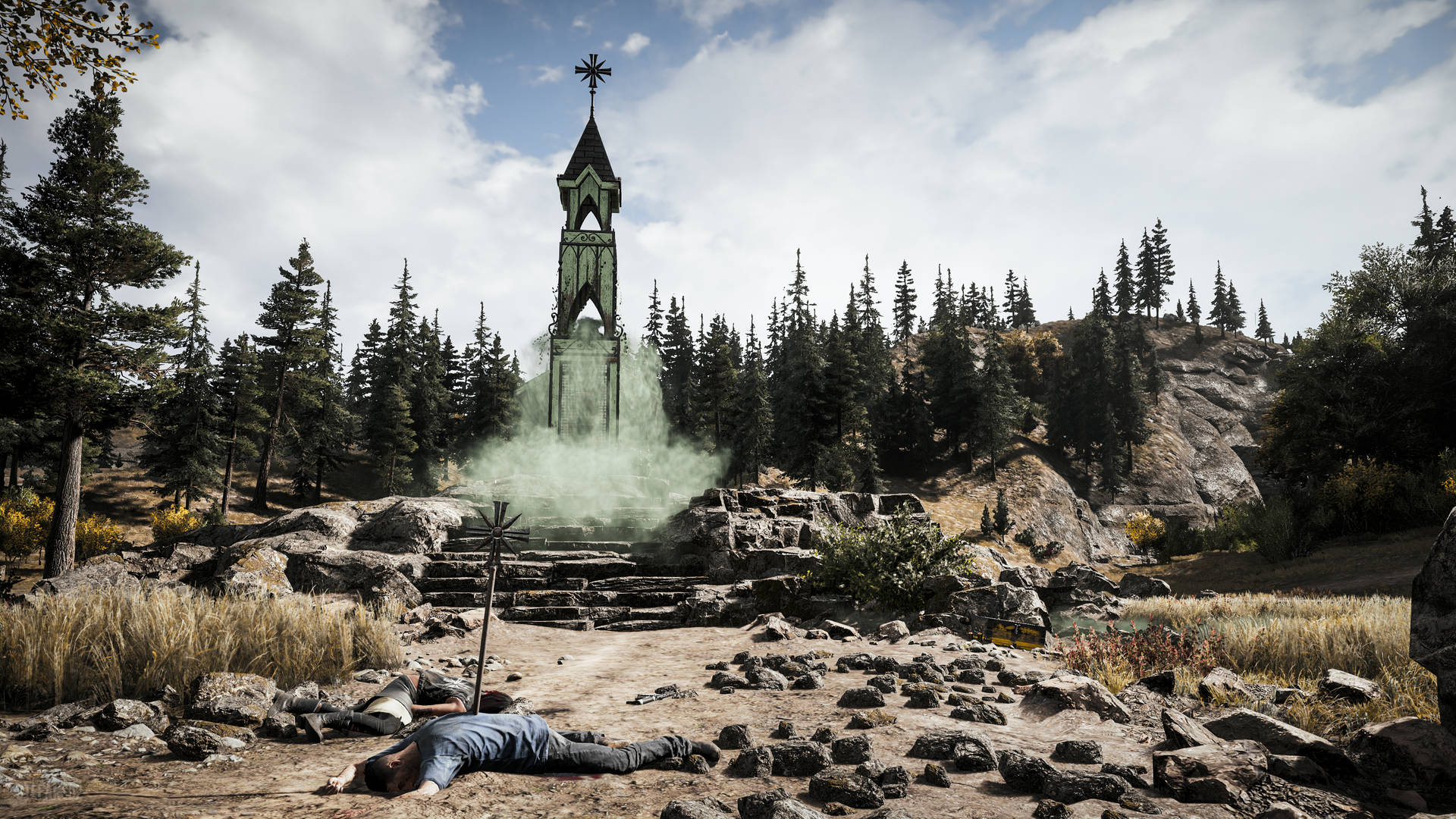 Far Cry 5- Crumbling Church in Hope County Wallpaper