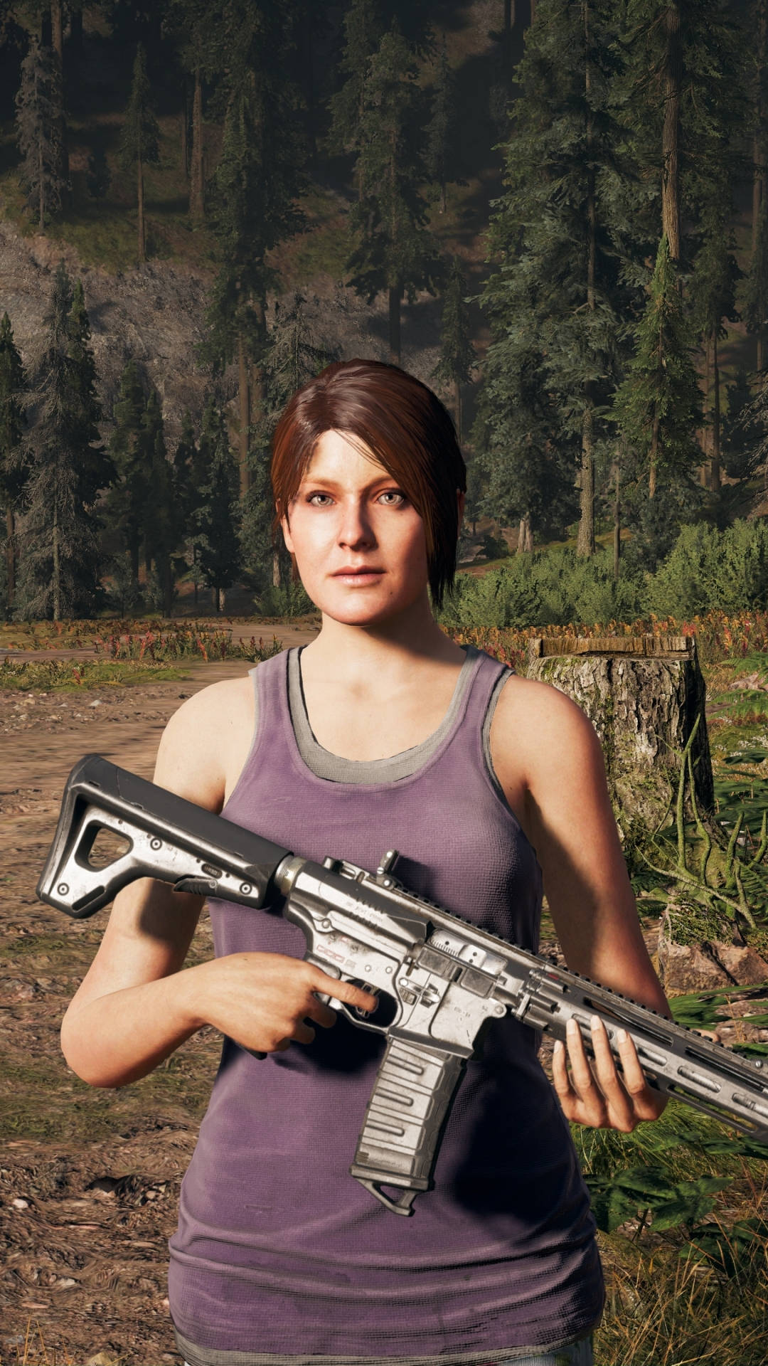 Far Cry 5 Jess Black Holding Gun Iphone Wallpaper
