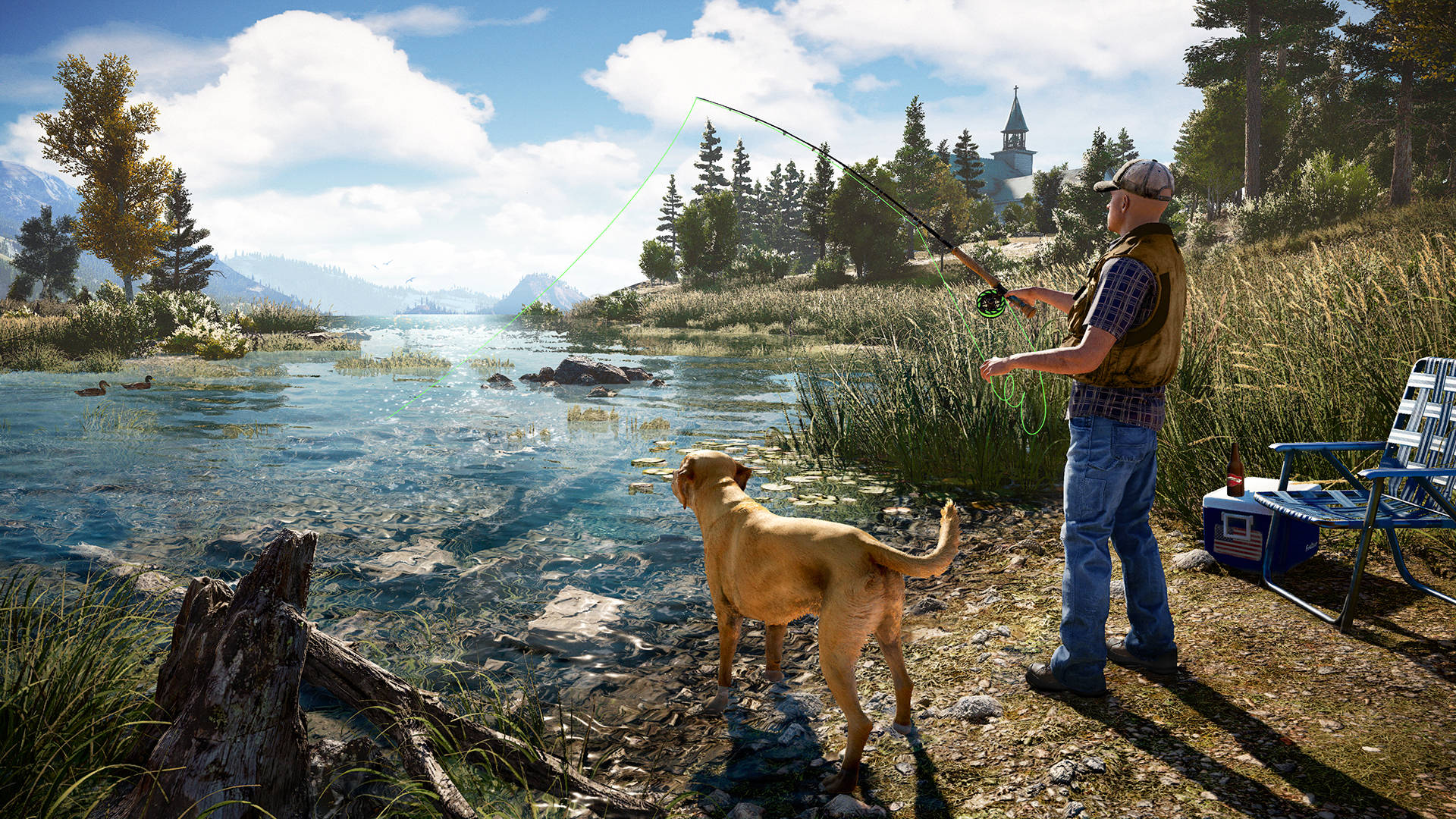 Far Cry 5 Man Fishing Picture