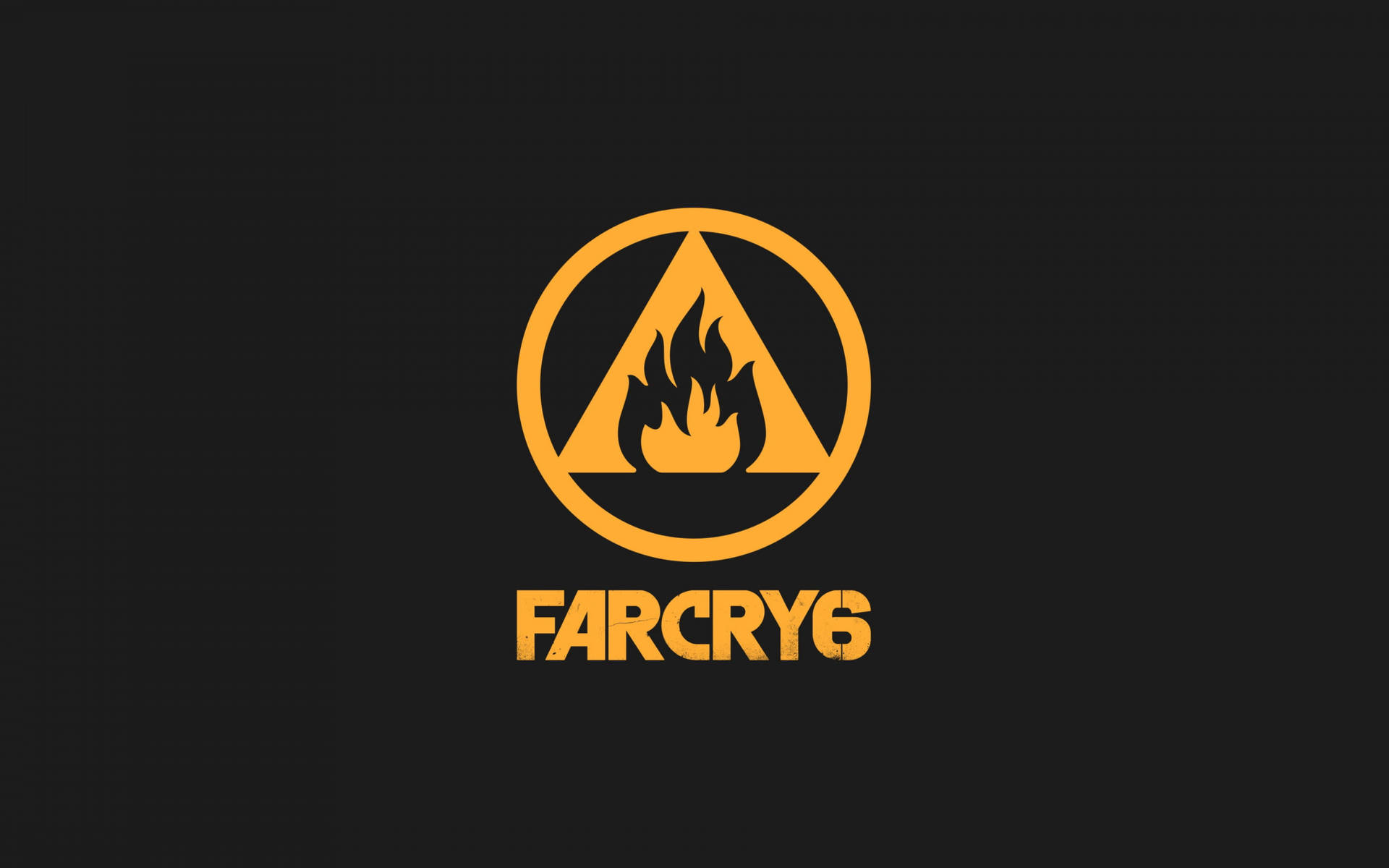Far Cry 6 Yellow Logo Wallpaper