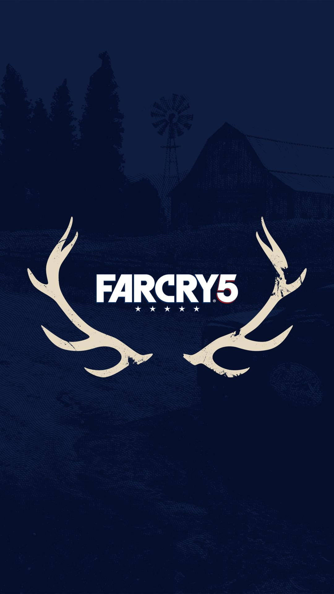 Far Cry Five Logo Antlers Wallpaper