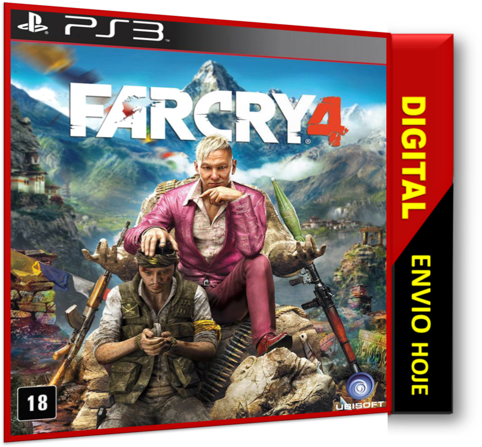 Far Cry4 P S3 Game Cover Art PNG