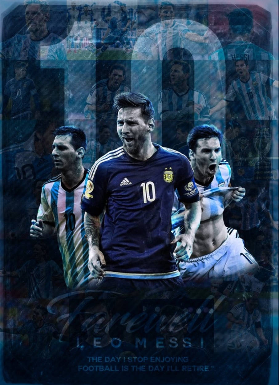 Farvel Lionel Messi Argentina National Football Team tapet. Wallpaper