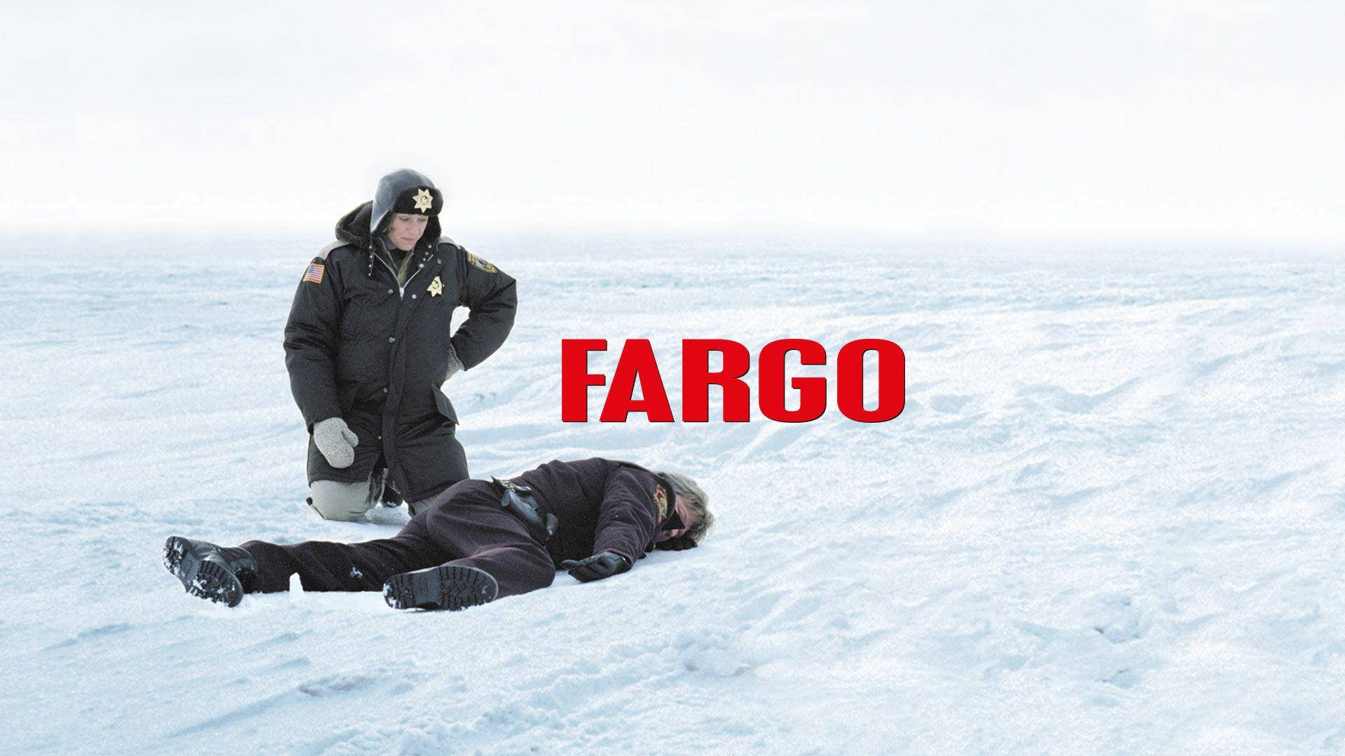 Fargo sne og menneskekrop baggrundsbillede Wallpaper