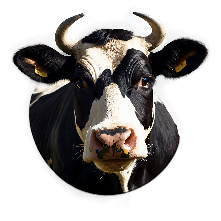 Farm Animal Cow Face Png 06212024 PNG