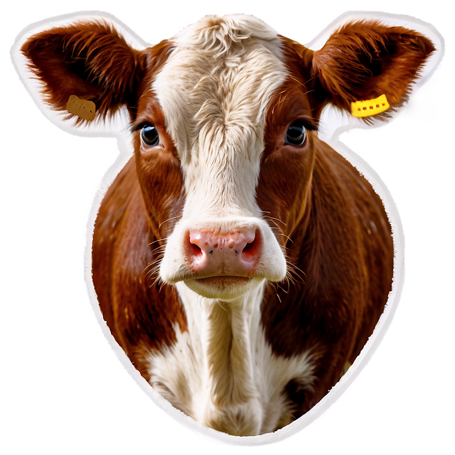 Farm Animal Cow Face Png 34 PNG