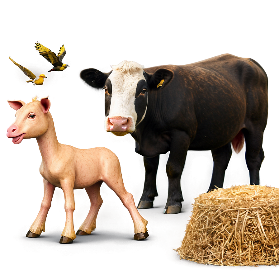 Farm Animals Png: A Visual Guide Hqt32 PNG