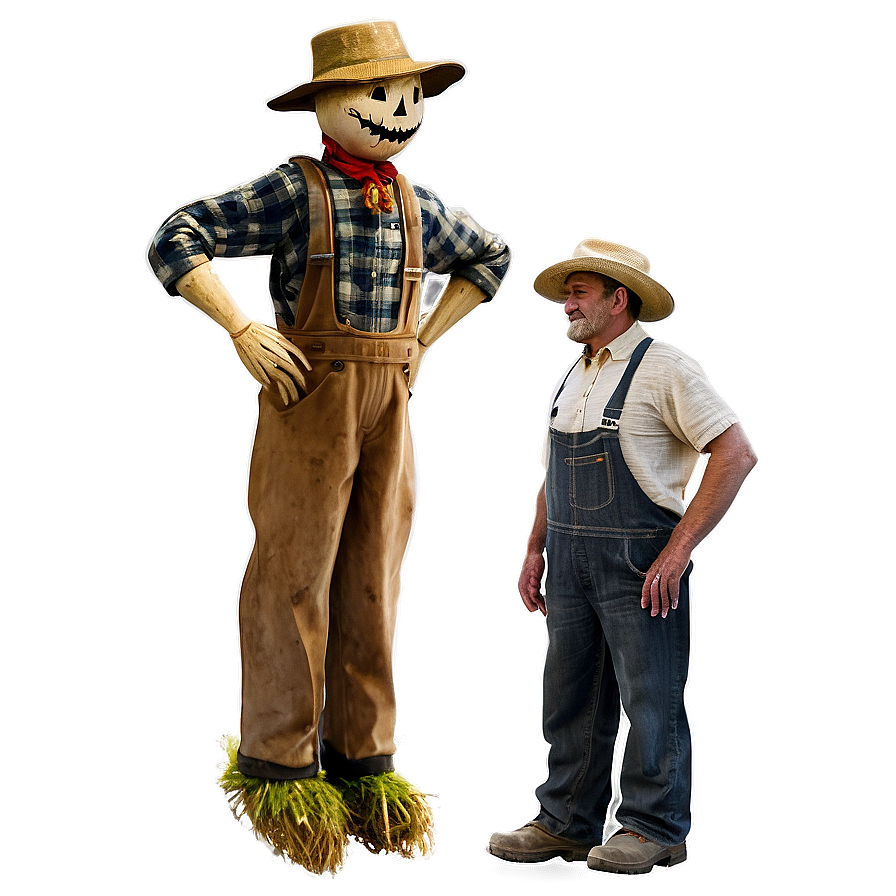 Farmer And Scarecrow Png Myc PNG
