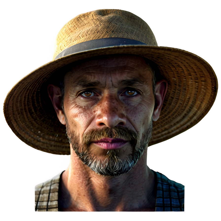 Download Farmer In Hat Png 36 | Wallpapers.com