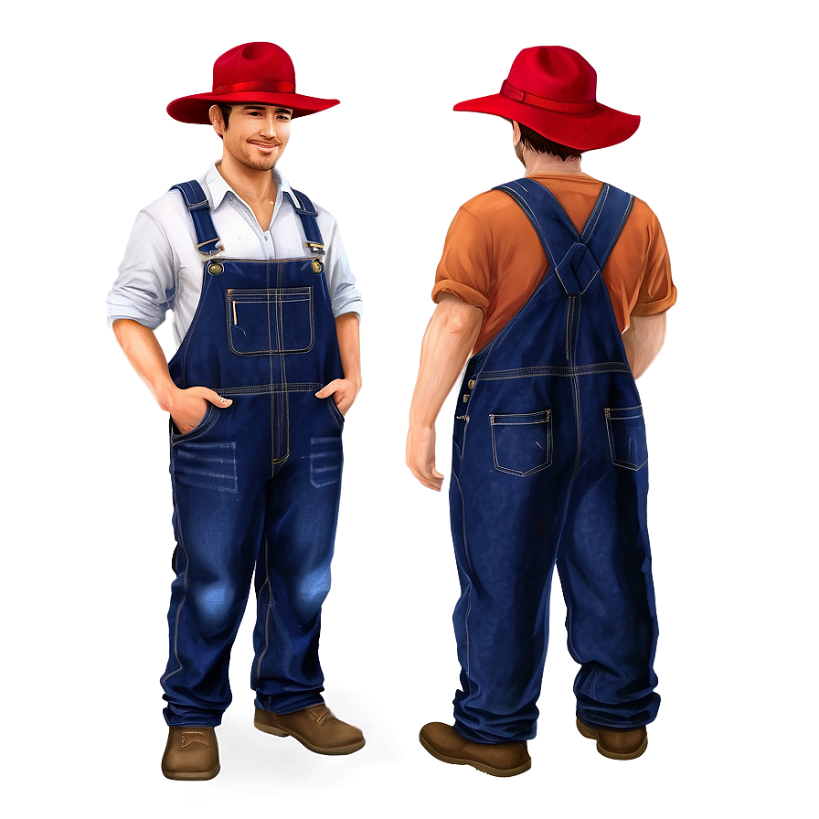 Download Farmer In Overalls Png 05242024 | Wallpapers.com