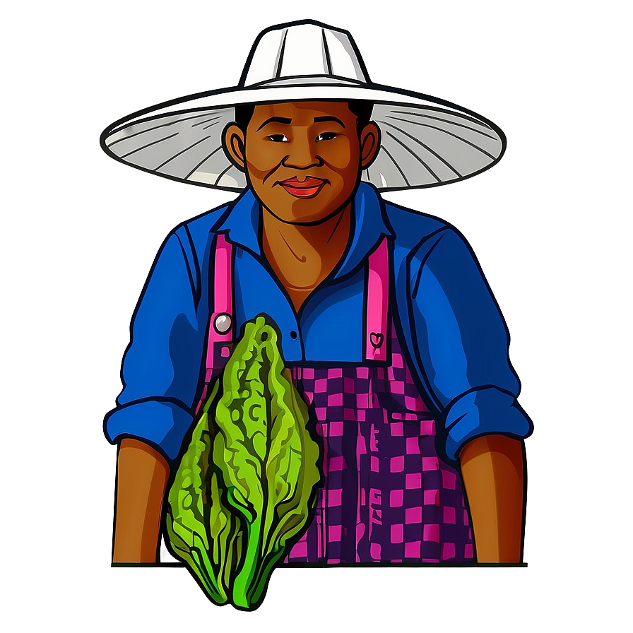 Farmer With Vegetables Png Fvg PNG