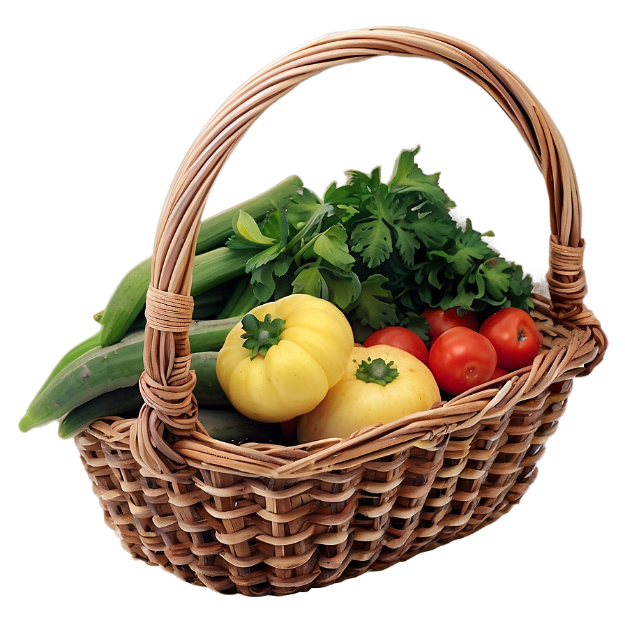 Download Farmers Market Basket Png 14 | Wallpapers.com