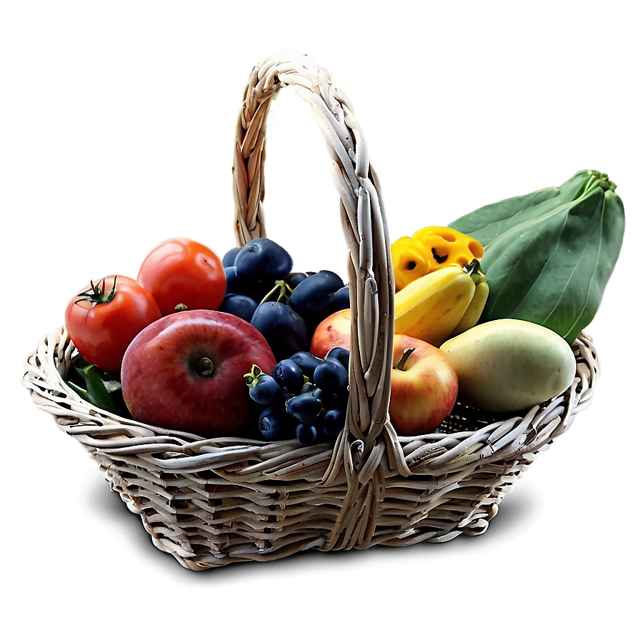 Download Farmers Market Basket Png 91 | Wallpapers.com