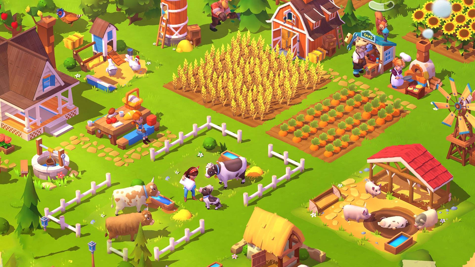 Agriculturaen Farmville Fondo de pantalla