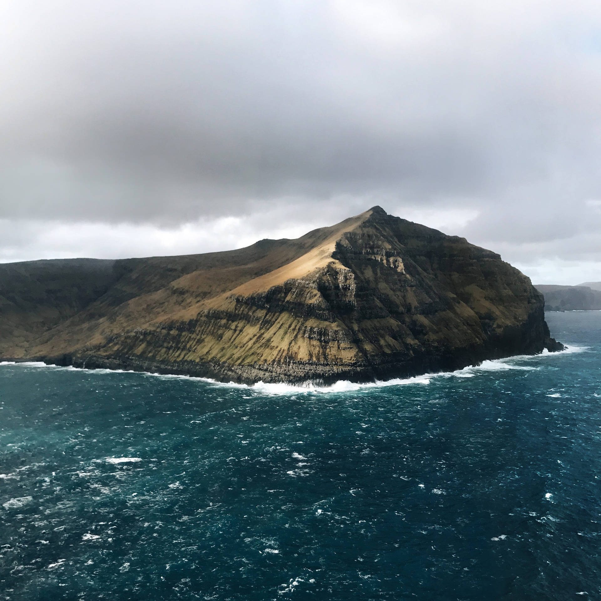 Faroe Islands Rocky Cliff