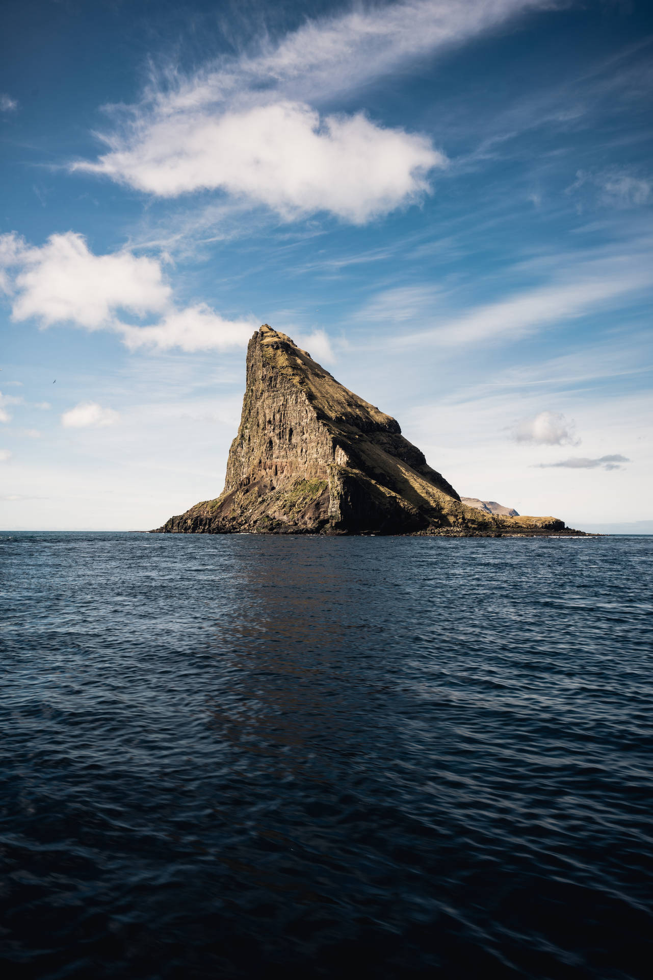 Faroe Islands Tindholmur Rock Formation