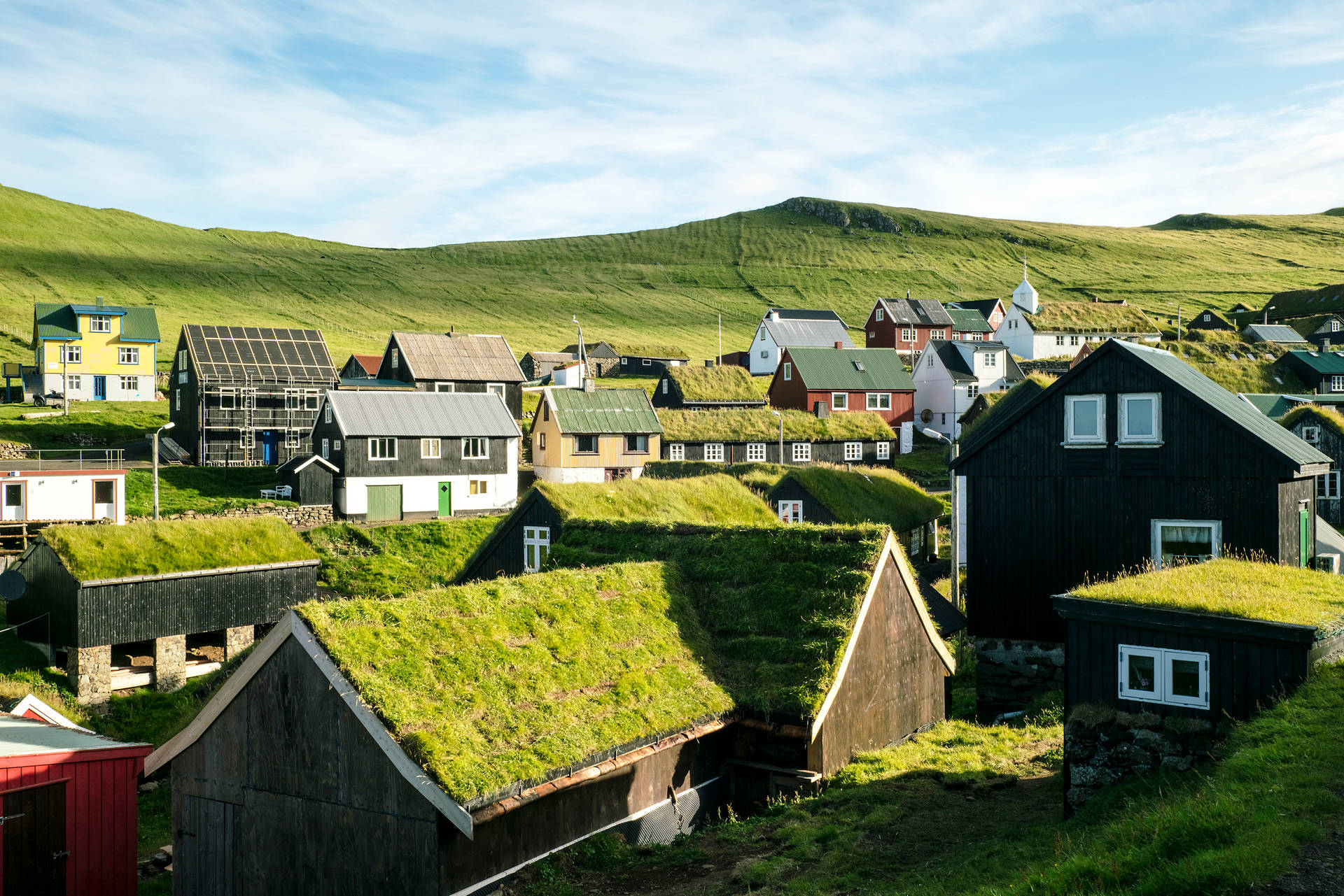 Faroe Islands Village Houses