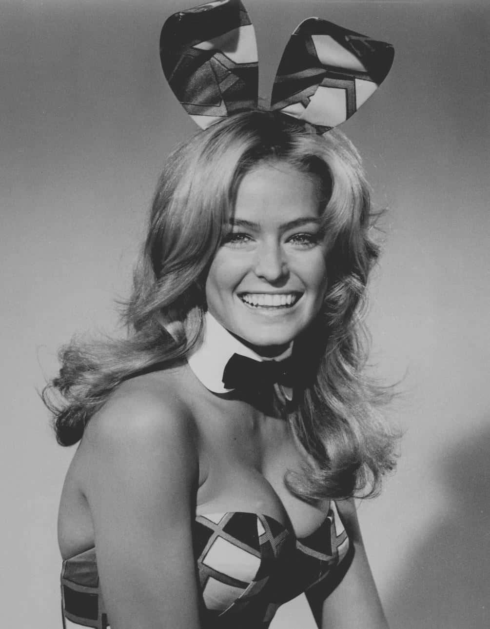 A Woman In A Bunny Costume Smiling