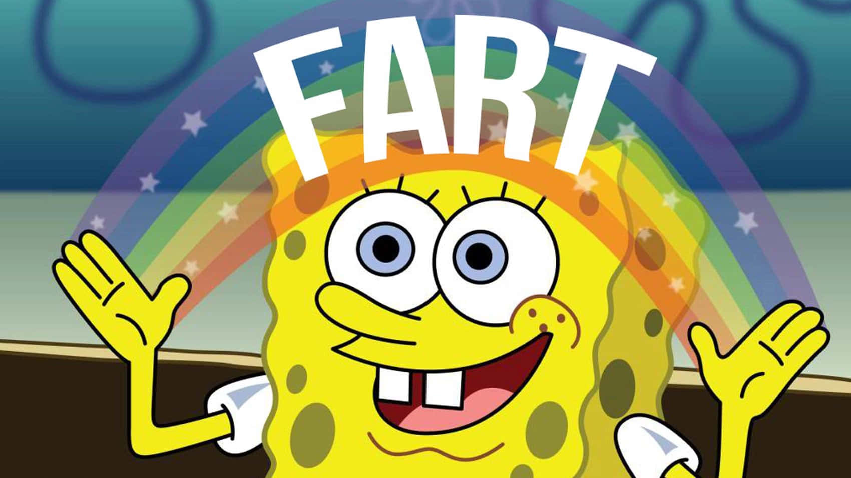 "A fun and humorous fart illustration"