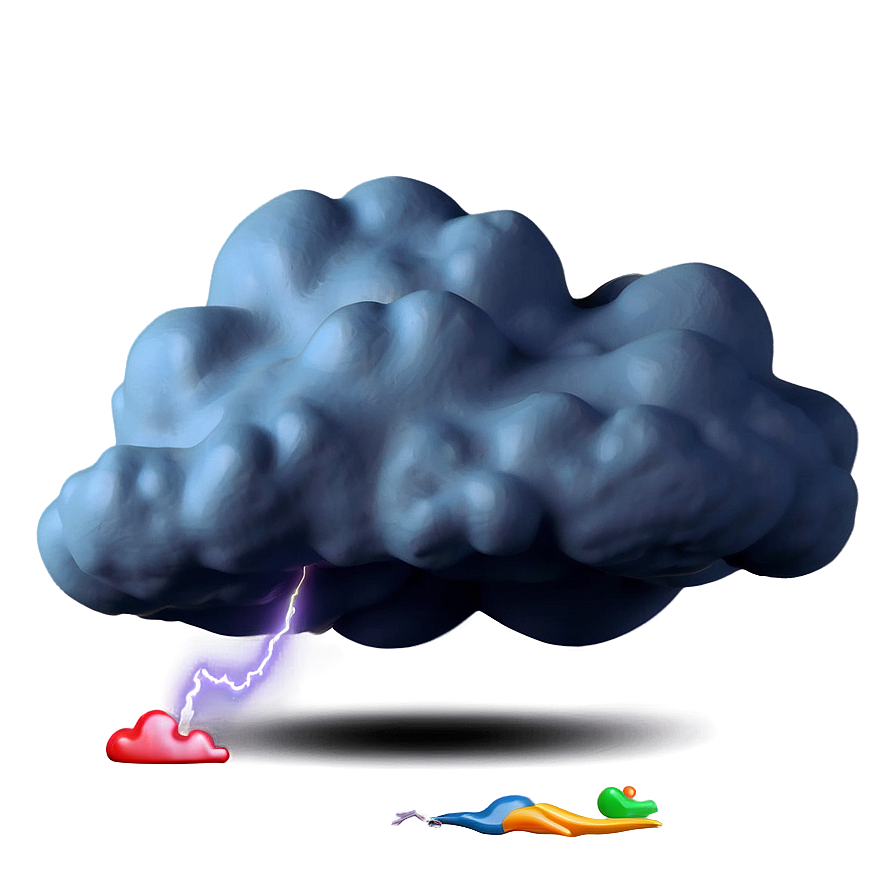 Fart Cloud With Lightning Bolt Png 29 PNG