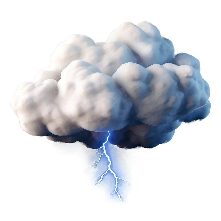 Fart Cloud With Lightning Png 06212024 PNG