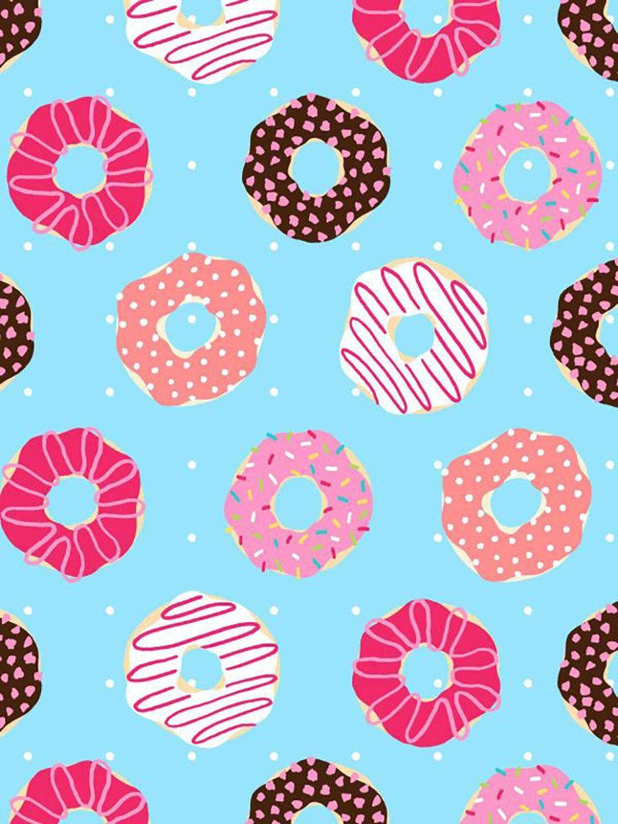 Farverige Donuts Girly Iphone Wallpaper