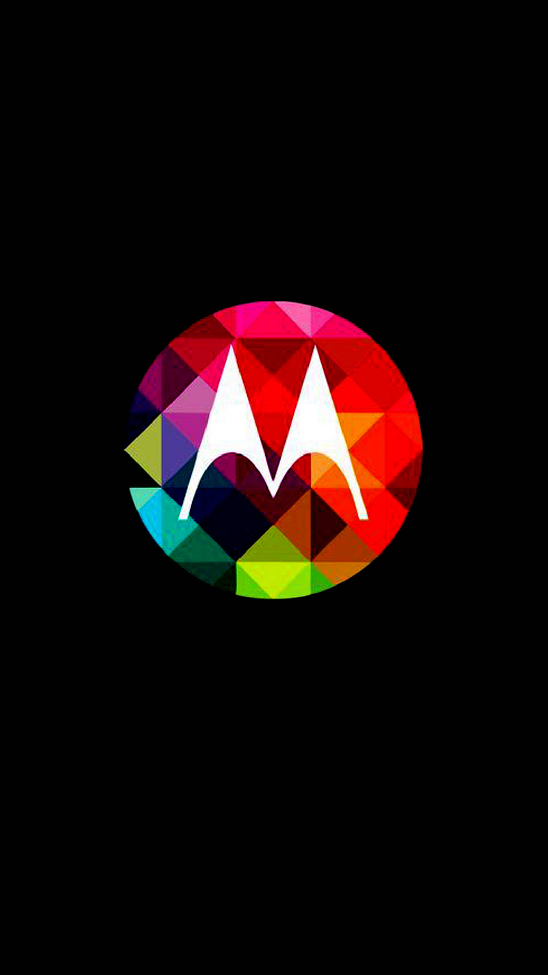 Farverigt Motorola-logo Wallpaper