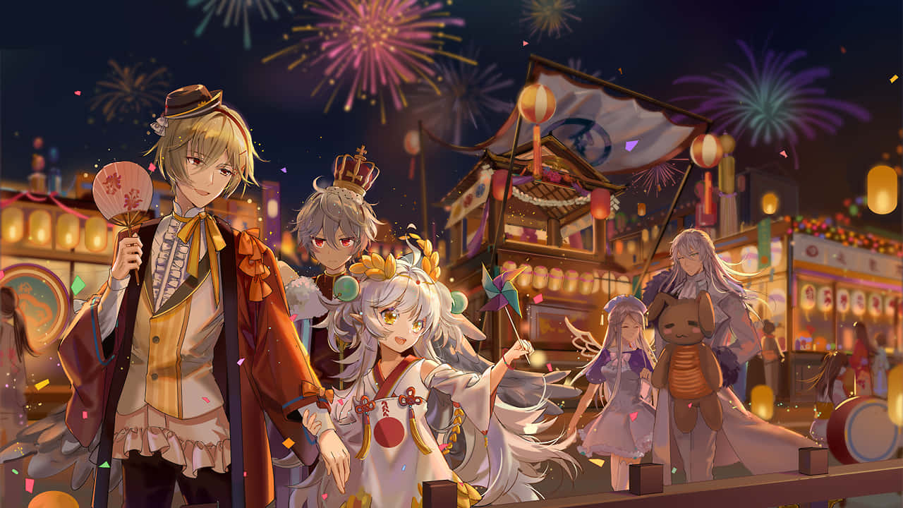 Fascinating Food Battle In Food Fantasy Game Wallpaper