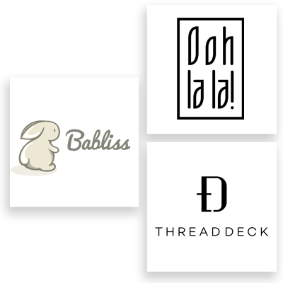 Fashion Brand Logos Collage PNG