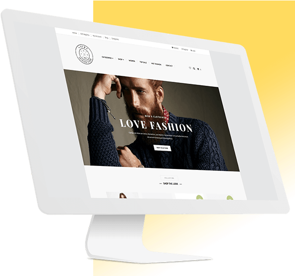 Fashion Ecommerce Website Display PNG