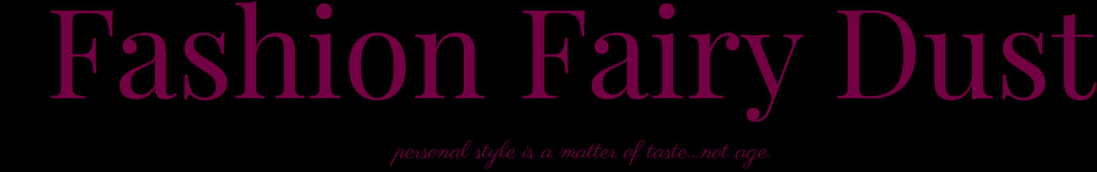 Fashion Fairy Dust Banner PNG