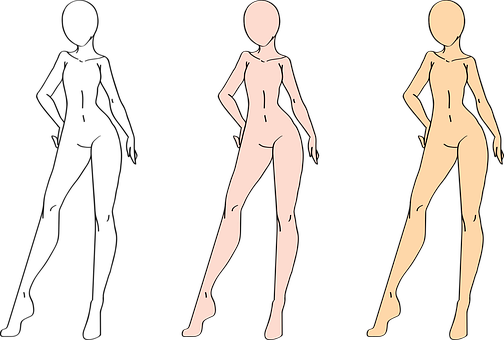 Fashion Mannequin Vector Illustration PNG