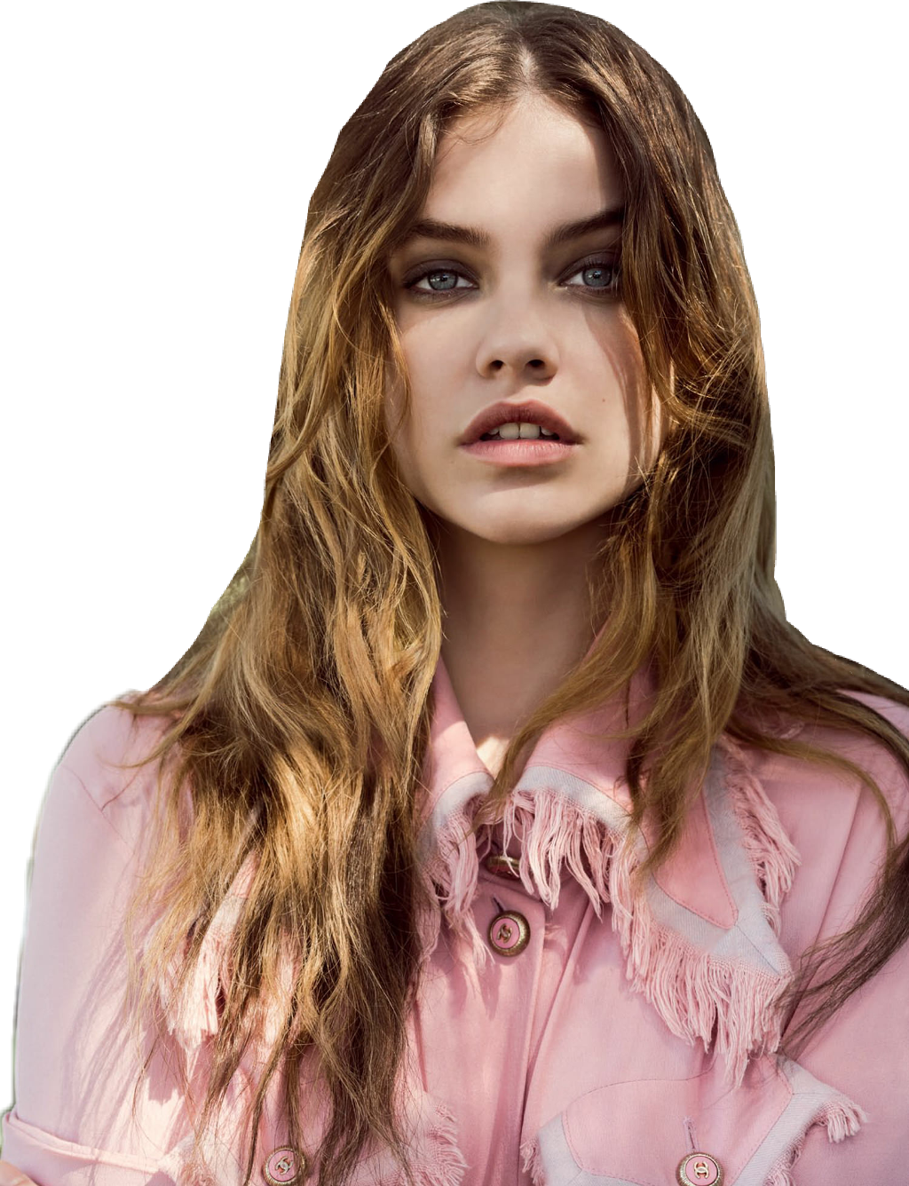 Fashion Portrait Pink Jacket PNG