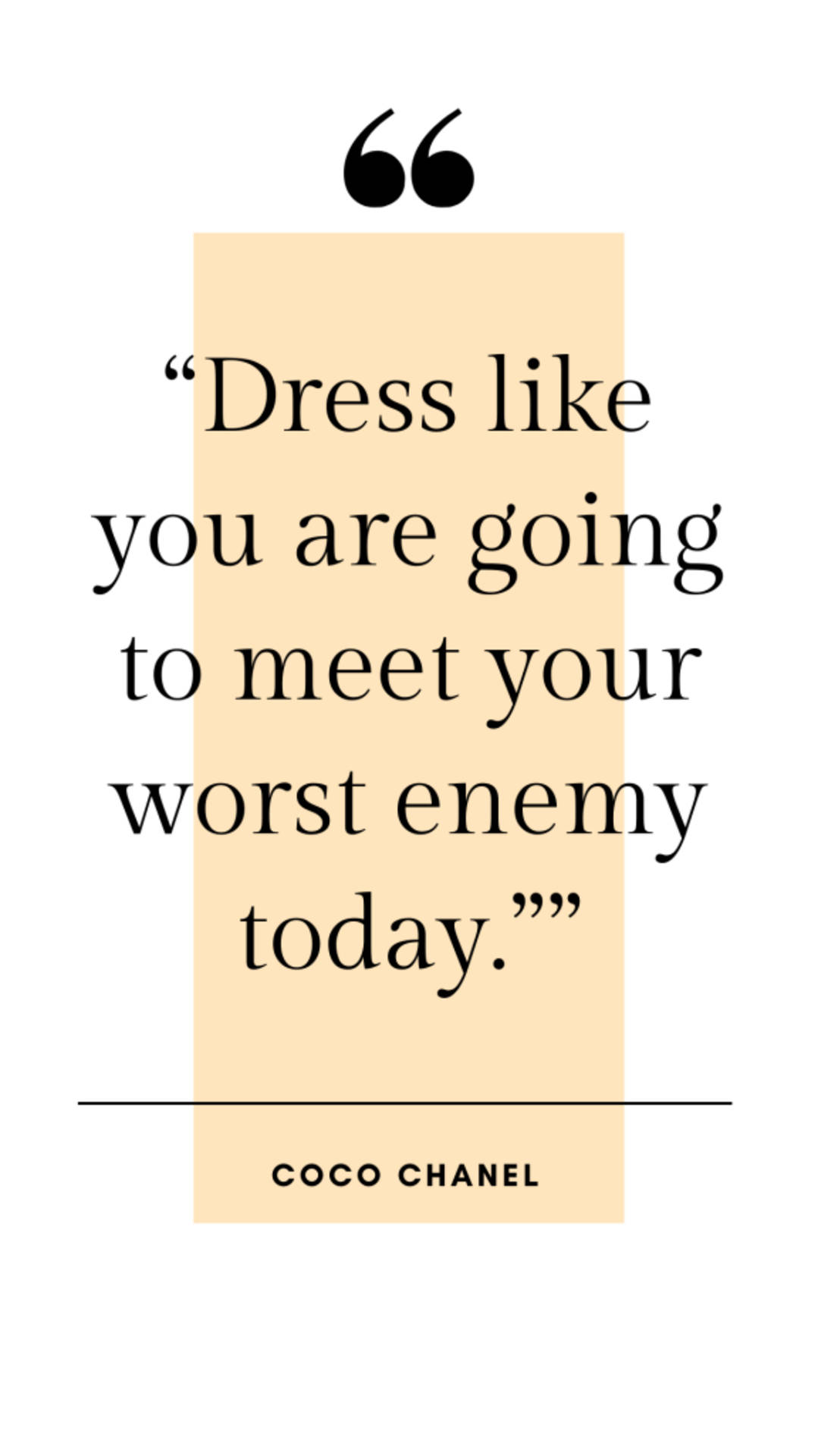 Fashion Quote By Coco Chanel Background