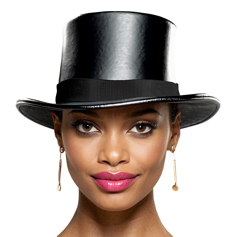 Download Fashionable Top Hat For Ladies Png Ghg | Wallpapers.com