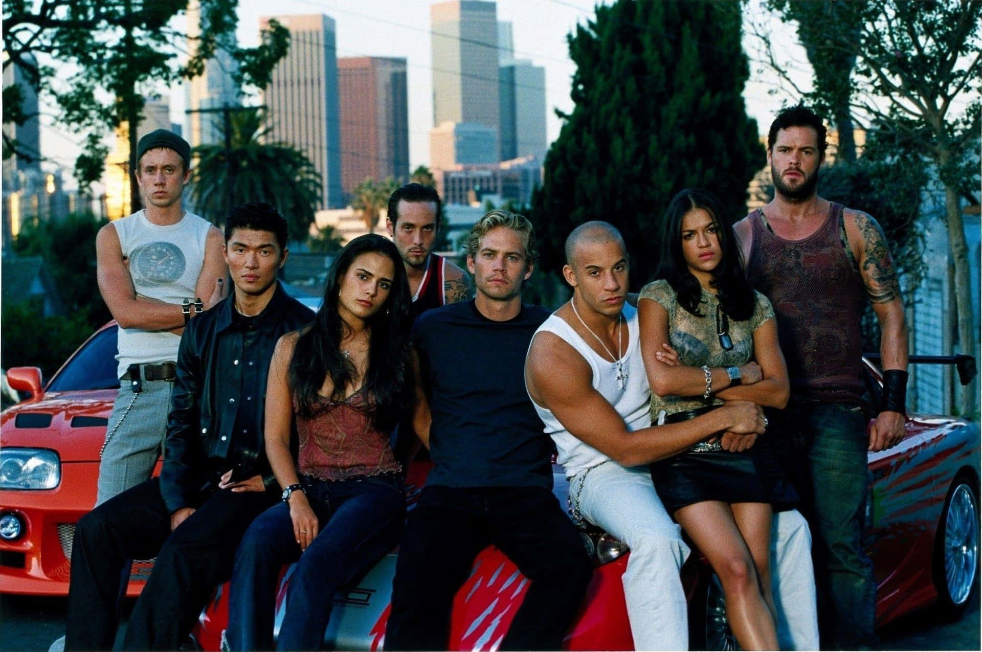 Fast and Furious 1 - A Fast-Paced Action Movie Wallpaper