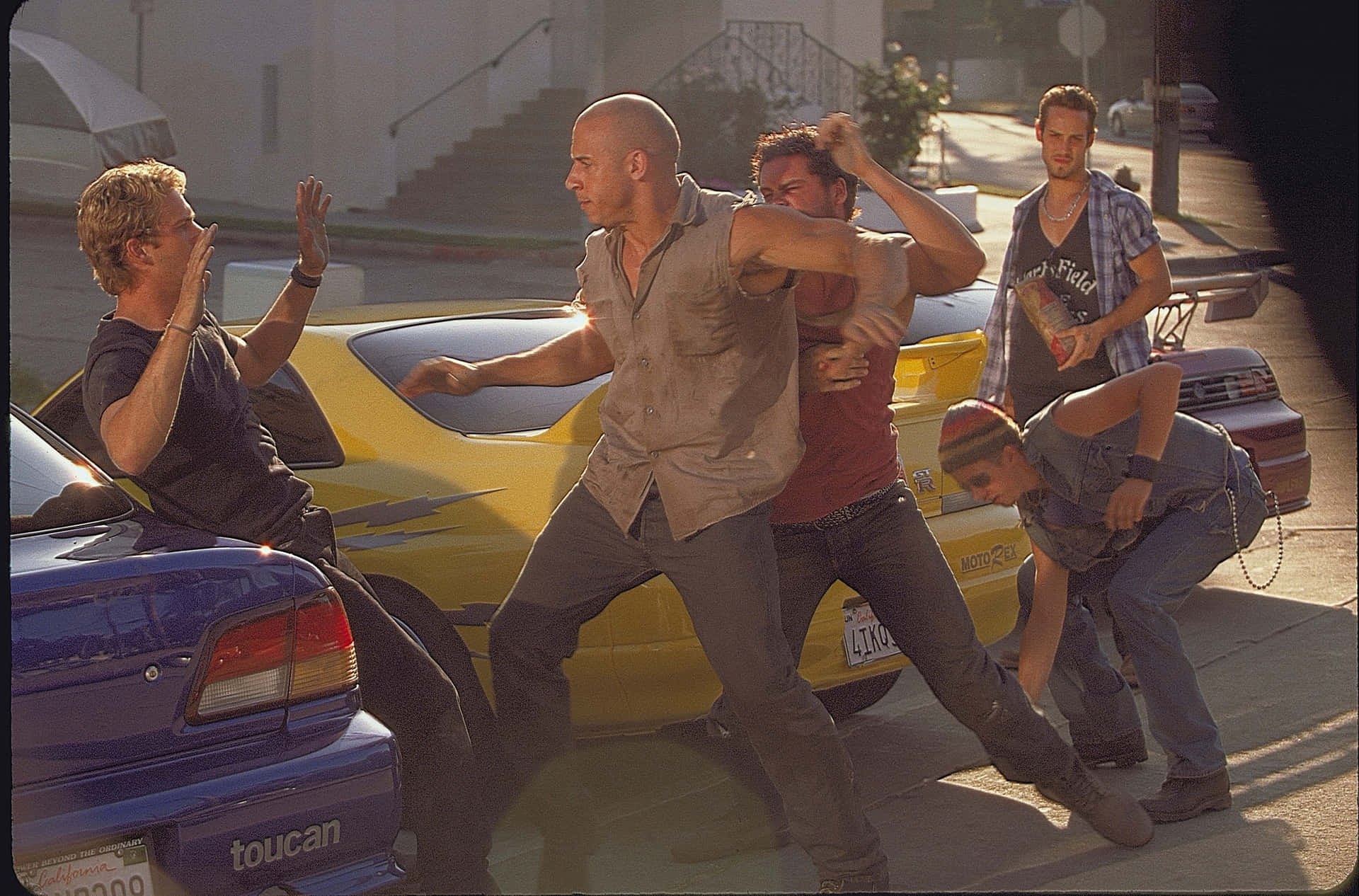 "The Fast and Furious Crew Takes on the Streets" Wallpaper