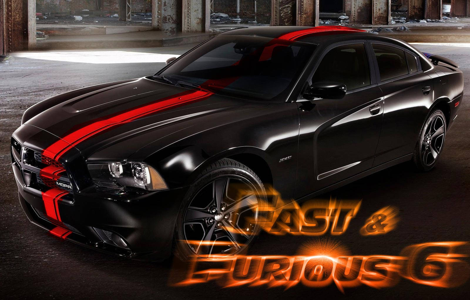 Fast And Furious 6 Cars Black And Red Fire Aesthetic Wallpaper