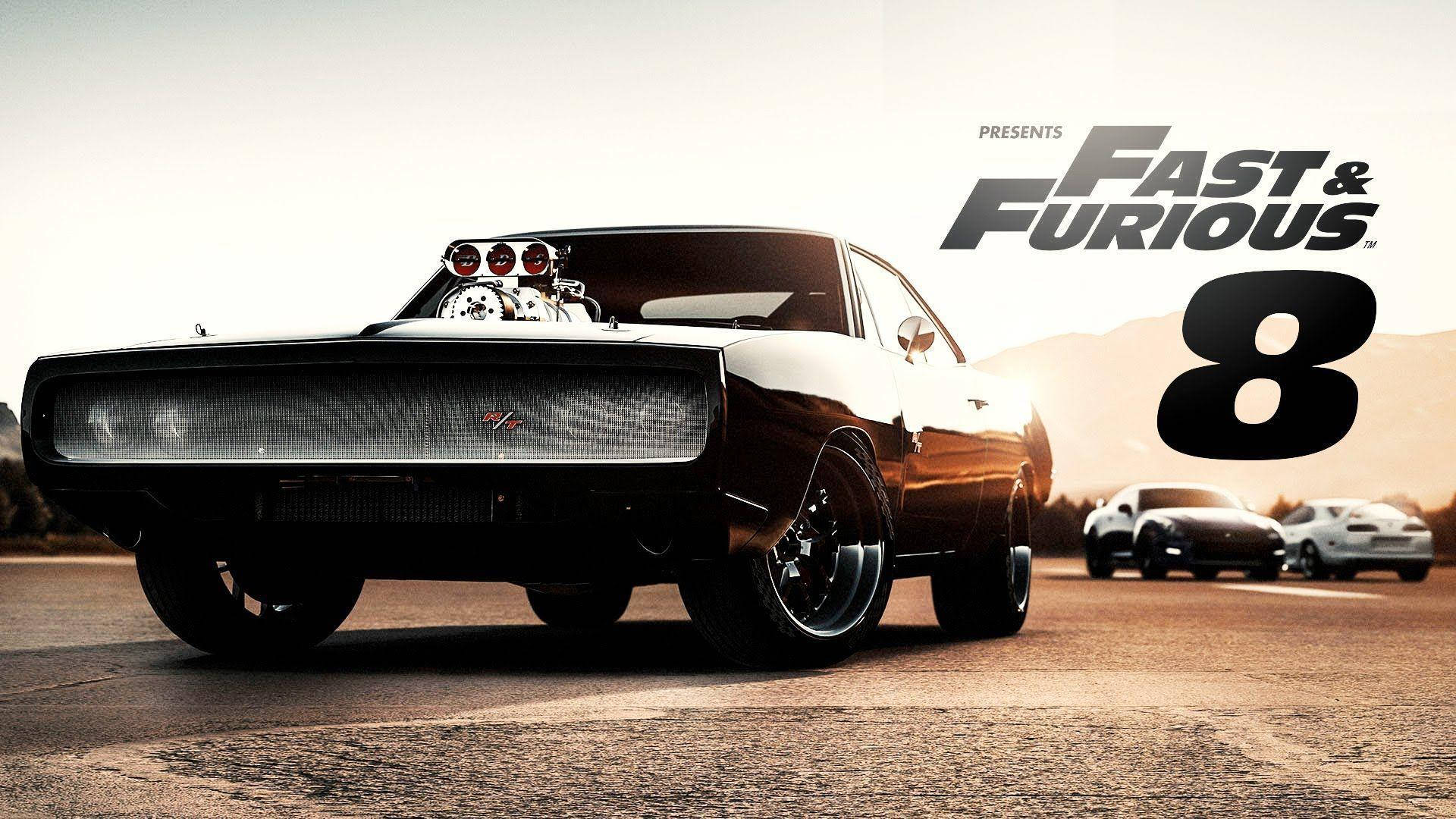 Zoom ind i handlingen med Fast and Furious 8 bilvæg tapet! Wallpaper