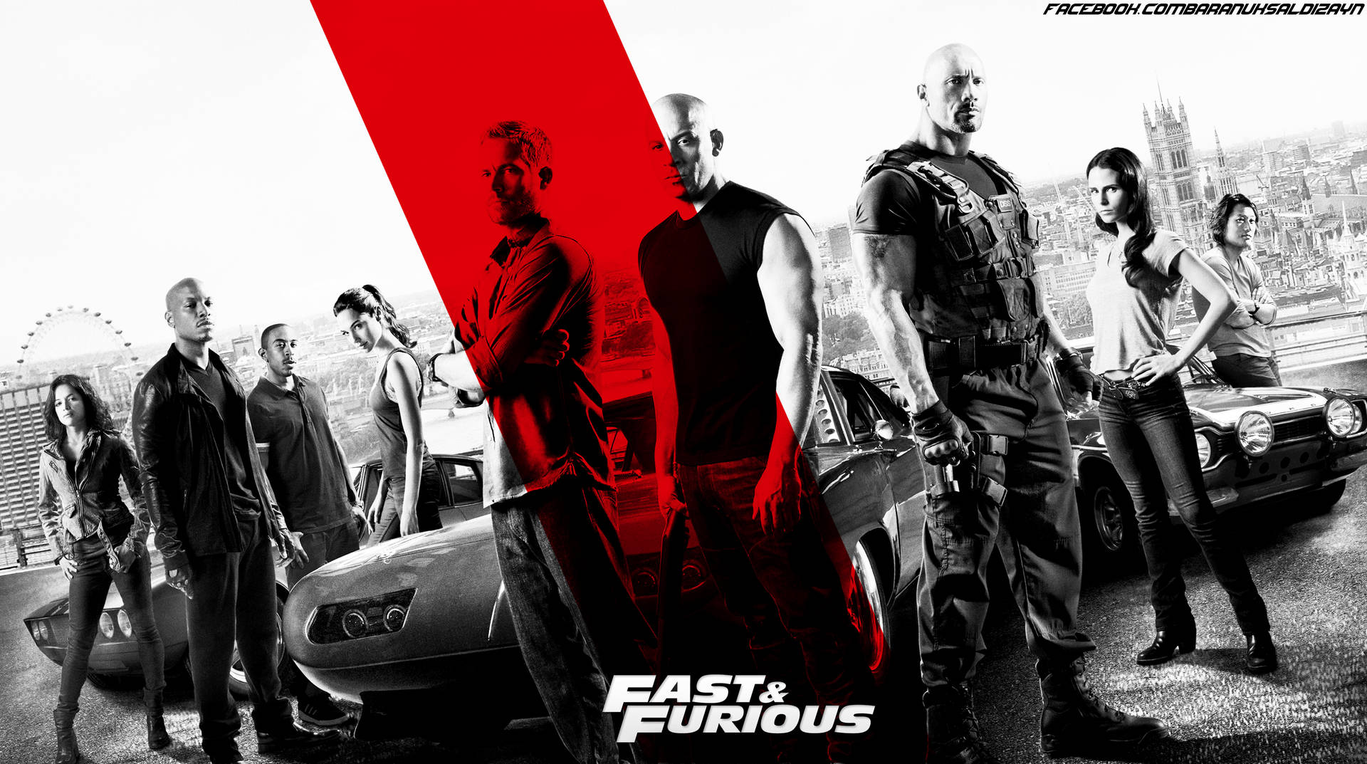 Fast And Furious Black And White Wallpaper