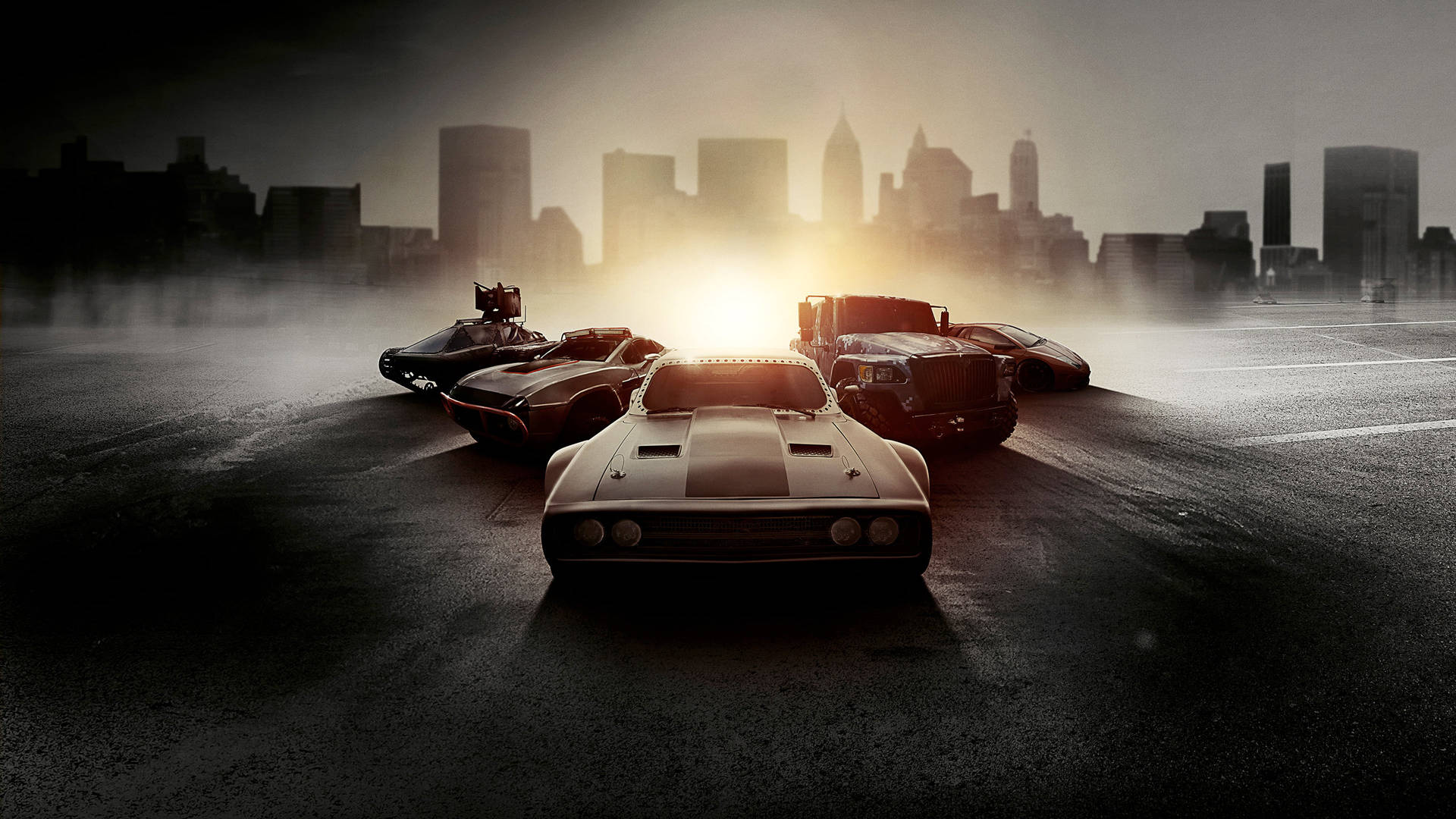 Fast And Furious Cars City Aesthetic Wallpaper
