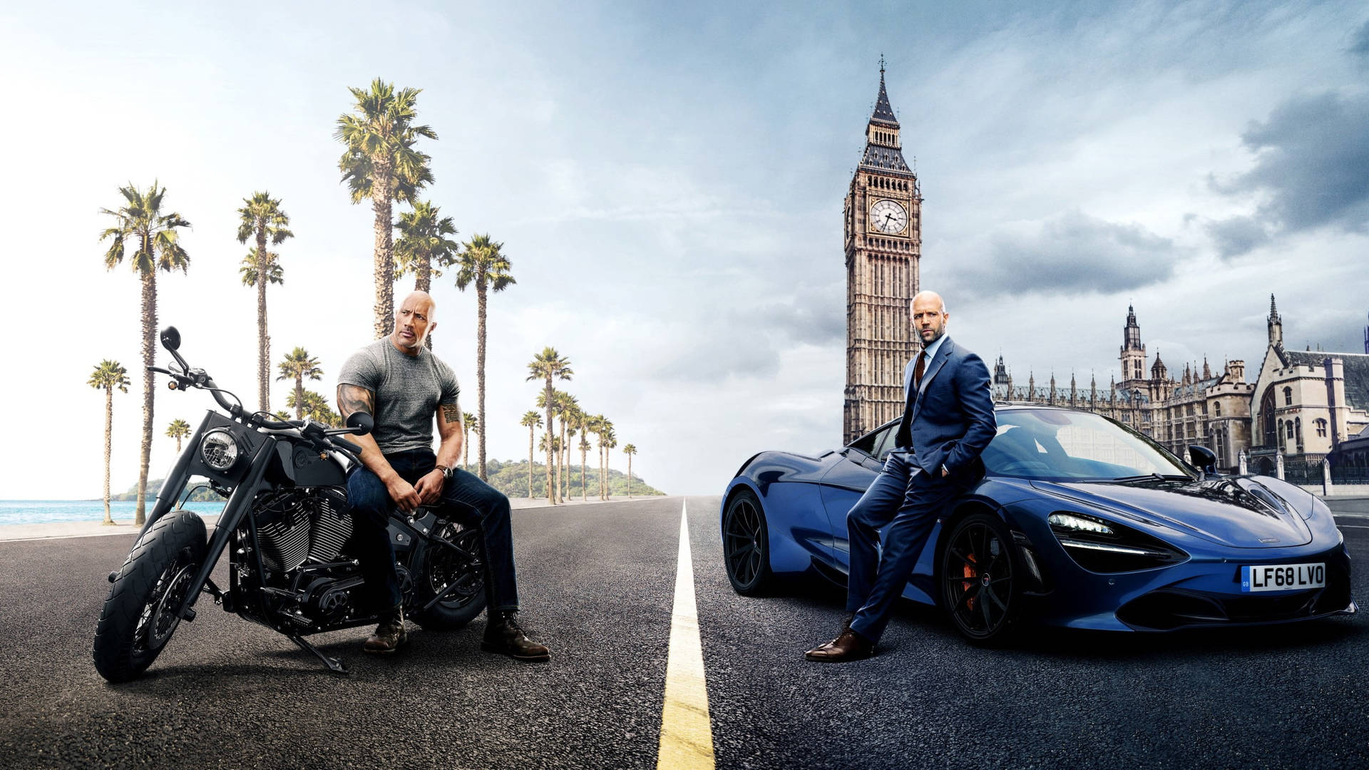 Fast And Furious Cars Hobbs And Shaw London Wallpaper