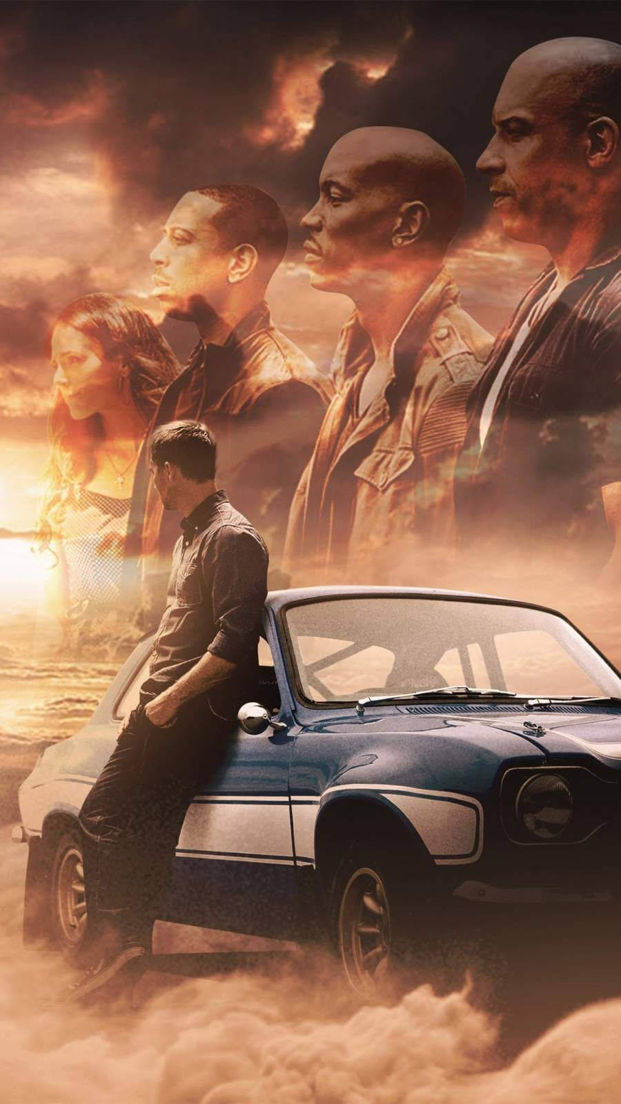 Fast And Furious iPhone 7 Car With Fire Effect Wallpaper
