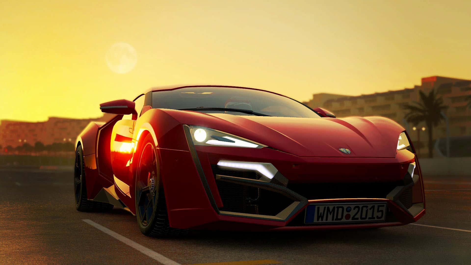Cruise down the highway in a sleek, fast car. Wallpaper