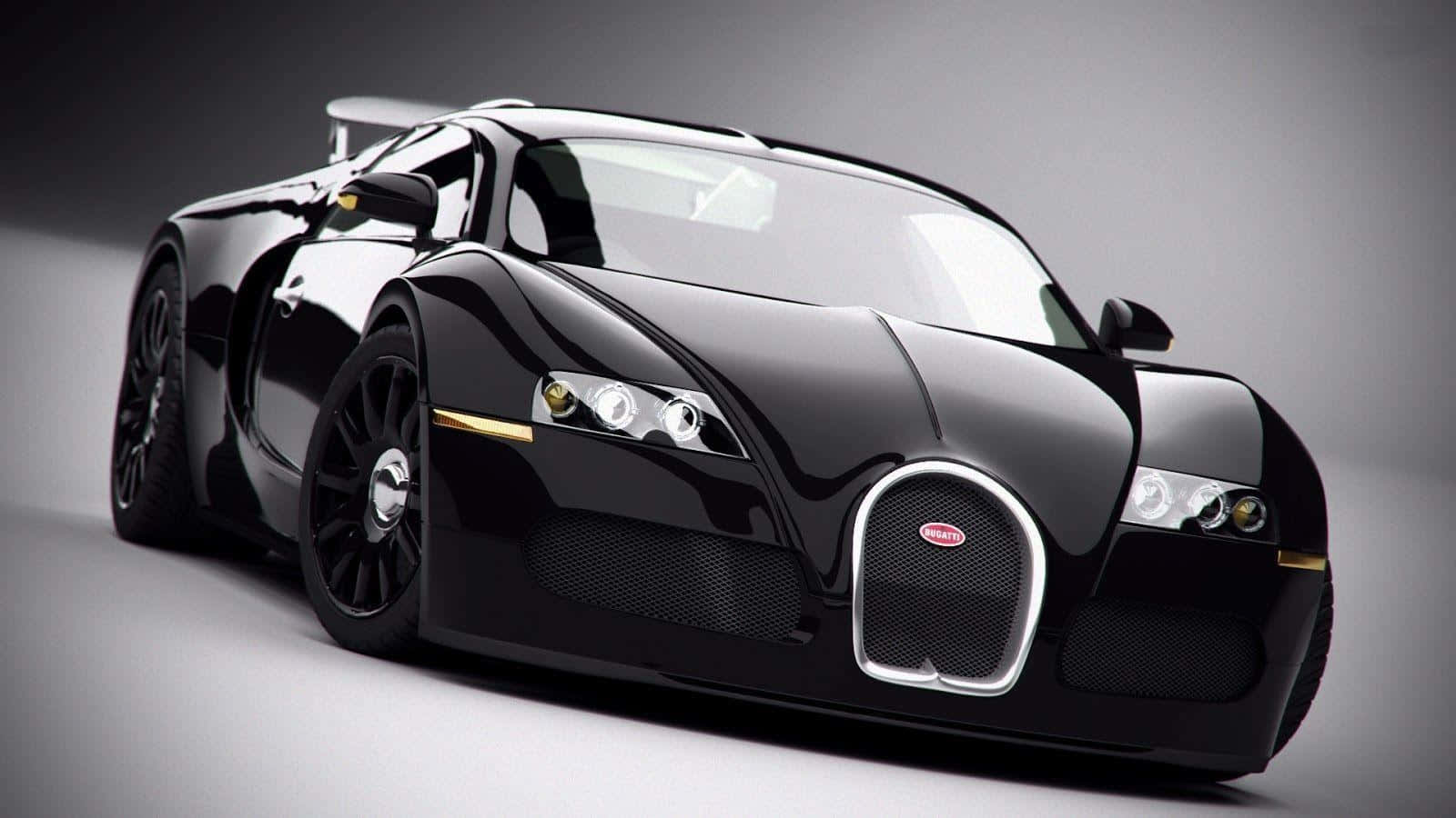 Black Bugatti Veyron Fast Car Wallpaper